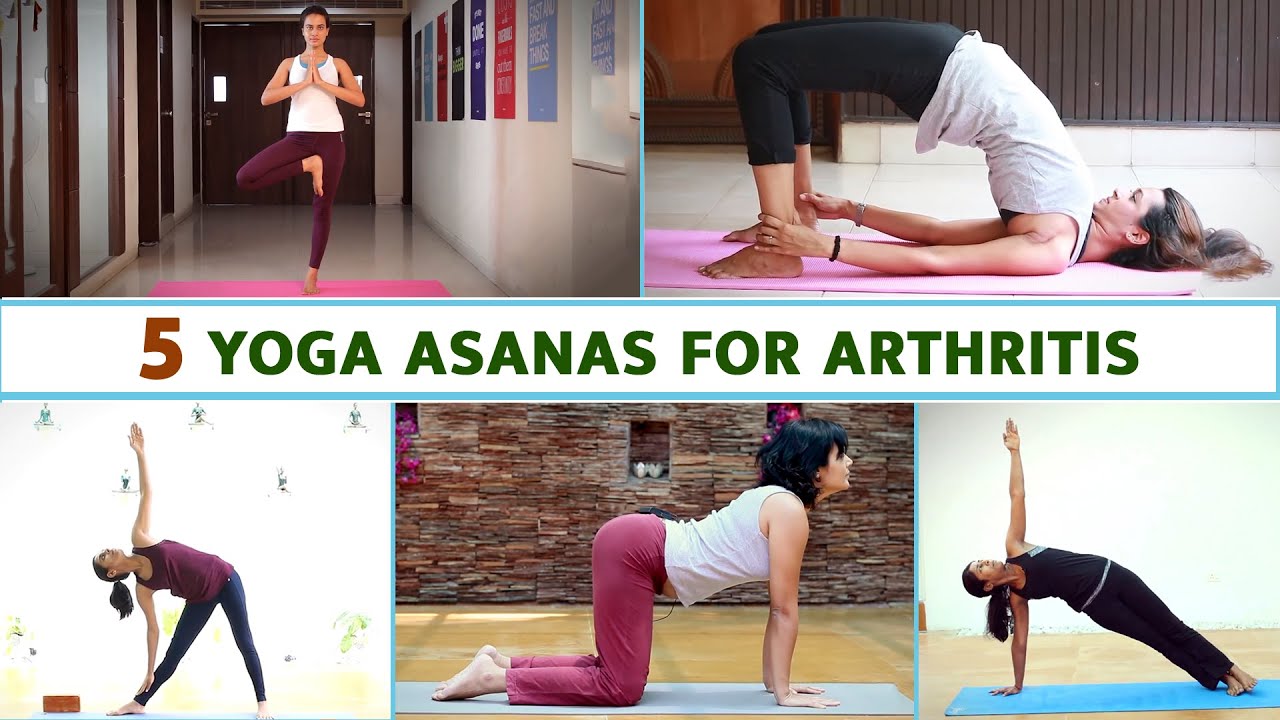 5 Yoga Asanas For Arthritis, Yoga For Arthritis, Trikonasana, Cat Cow  Pose, Vasisthasana