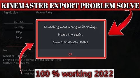 Kinemaster Export Problem Something Went Wrong Fix 2022 । How To Fix Kinemaster Export Problem Solve