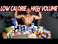 2021 LOW Calorie & HIGH Volume Grocery Haul + Quick ANABOLIC Recipes