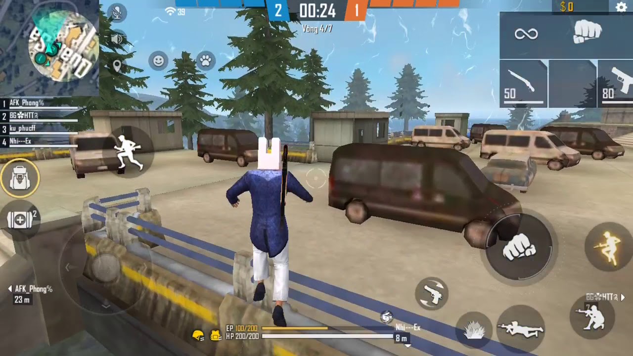 Free fire bắn hay mà gập team ngu[  phúc free fire gaming]