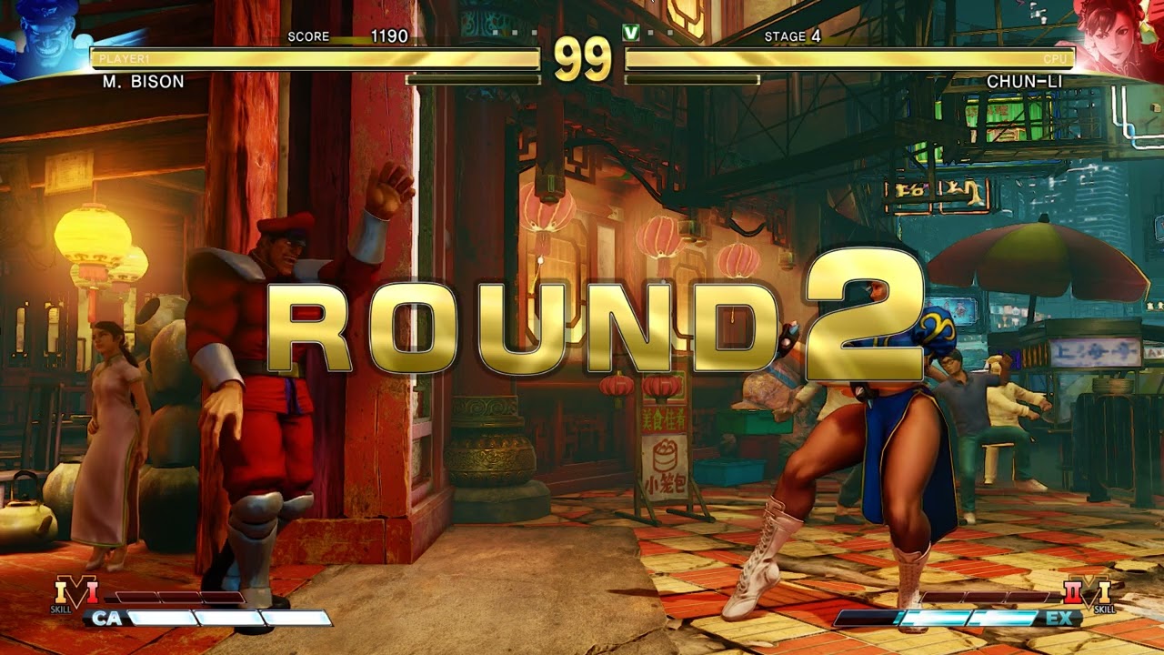 [SF5] CHUN li VS M.Bison  (Happy birthday Chun Li  (3/1)