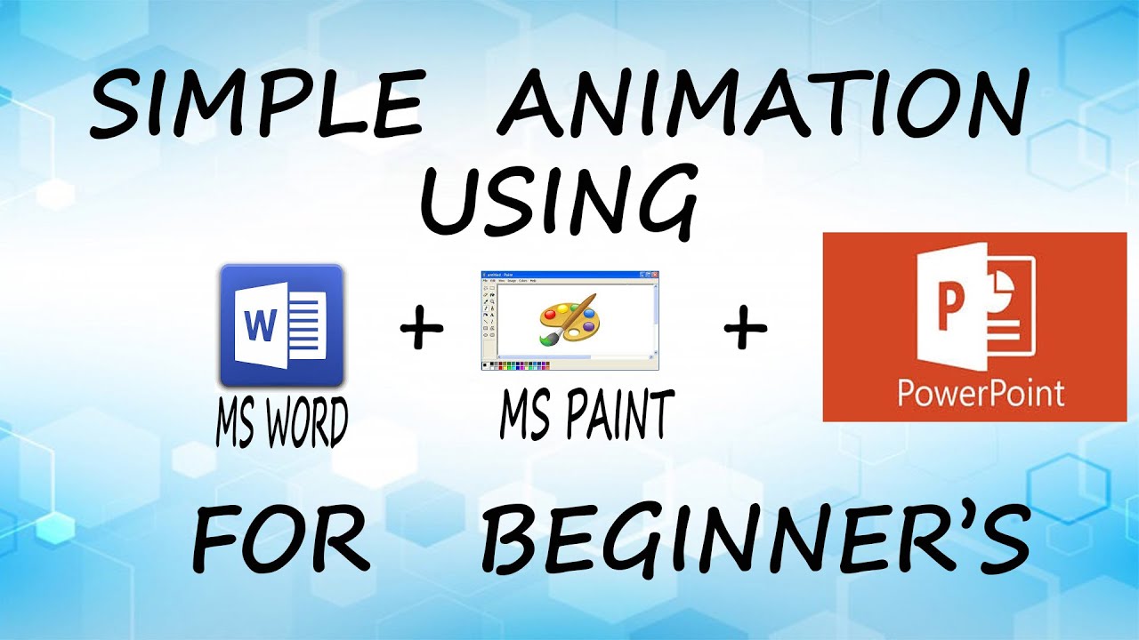 Word Small Animation Simple animation Using Word Paint and Powerpoint - YouTube