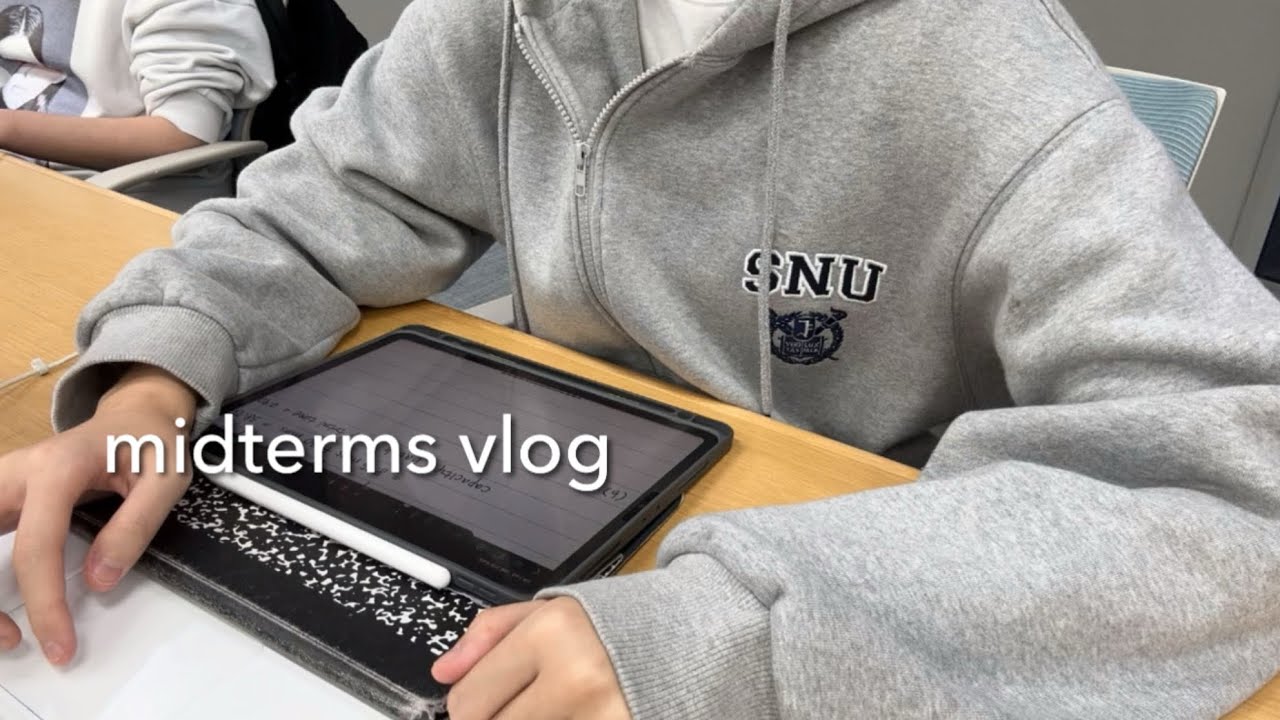 [eng] 서울대 공대 3학년 중간고사 브이로그📚Midterms Week at Seoul National University (junior year) with 톤28