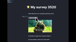 What is conversational survey/form powered by AI?