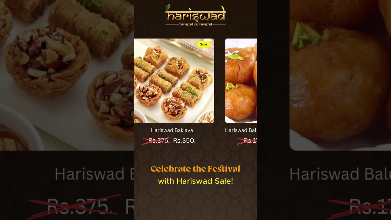 🎉 Hariswad Festive Sale | Premium Indian Sweets at Special Prices | Rakhi Special Mithai Offers