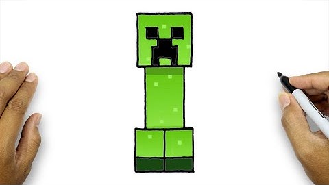 How To Draw Minecraft Creeper Realistic | Minecraft Drawing