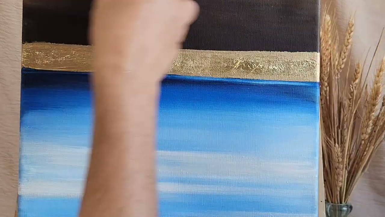Easy things to paint with acrylics for beginners/ colorful painting tutorials/abstract acrylic art