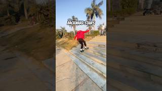 Backward stairs skating…#skater