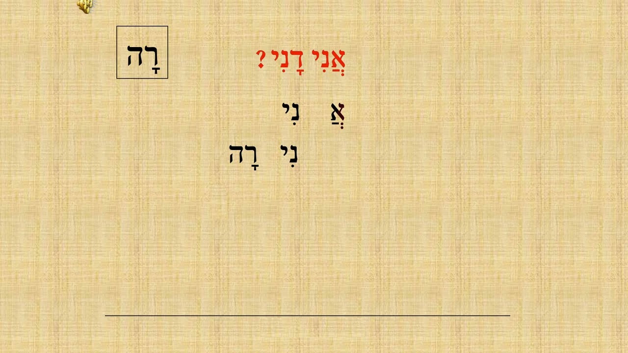 שיעור קריאה 15 בשיטת שלומדים, האות ריש עם קמץ, פתח, רָה ו- אָה. מילים חדשות: – נירה, באה