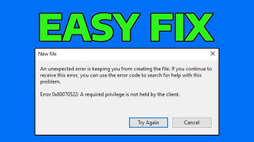 How To Fix A Required Privilege is Not Held by the Client Error