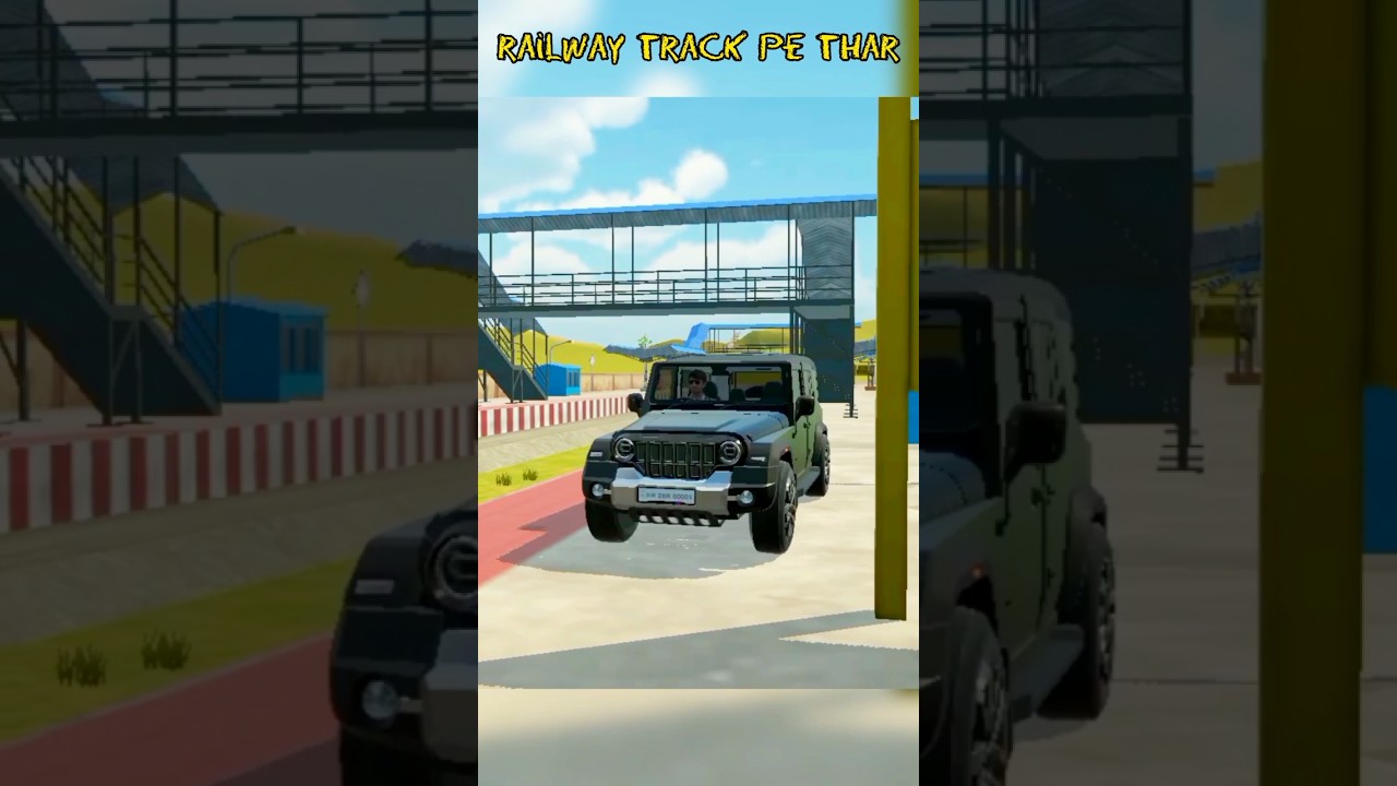 Railway Track Pe Thar Chada Di 😮 // Indian Vehicles Simulator 3D New Update 