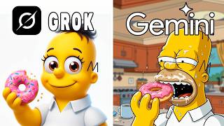 Grok Vs Gemini Remake Iconic Scenes From The Simpsons