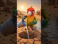 #Thirsty Bird’s #Hard Work 🐦💧 | Water #Story #shorts