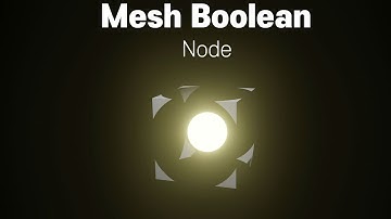 Mesh Boolean Node (Geometry Nodes, Blender)