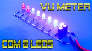 COMO FAZER VU de LEDs Caseiro com 8 LEDs VERSÃO 2.0 - FÁCIL DE FAZER.