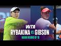 Elena Rybakina Contre Talia Gibson Huitièmes De Finale Du Miami Open 2026 Résumé Du Match WTA