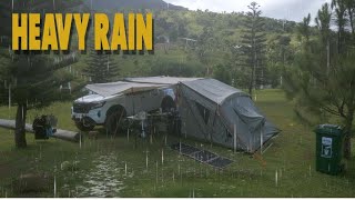 RAW CAMPING beside River | Heavy rain in Uncle Mike's Campsite | Meeting New Friends