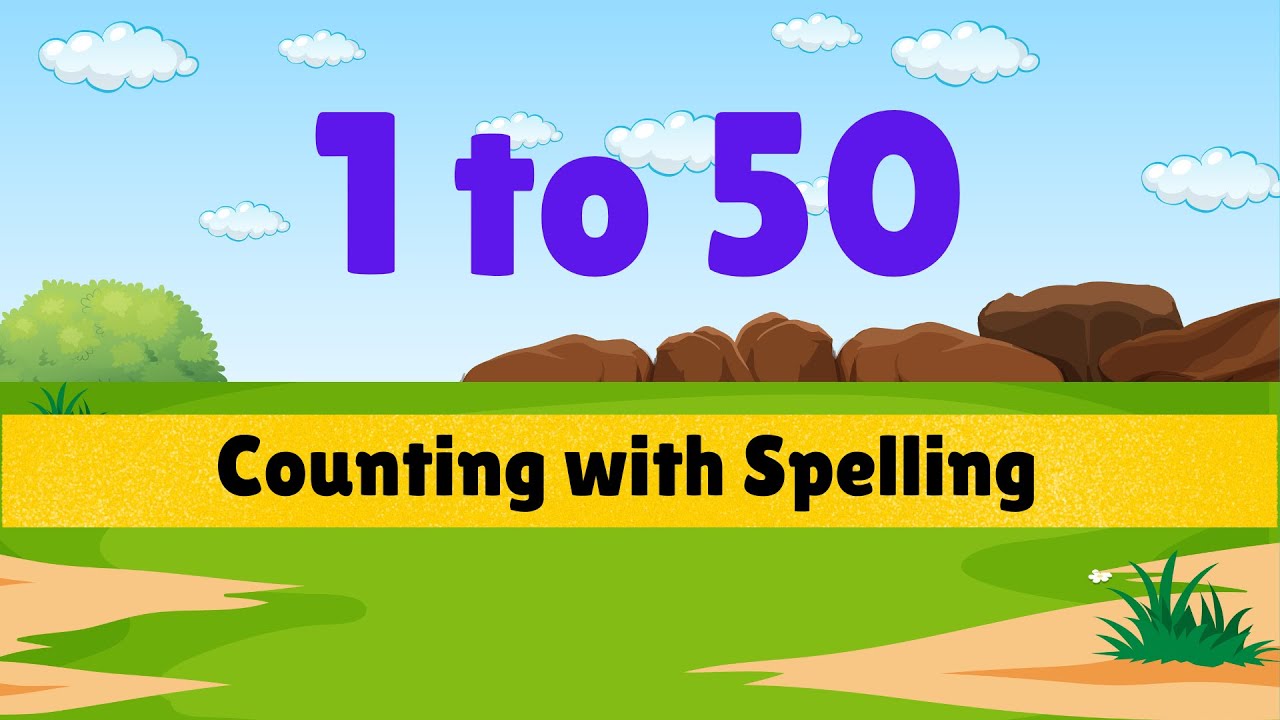Счёт: от 1 до 50 с орфографией | Jr KG | Sr KG | Образование | Artoon Academy