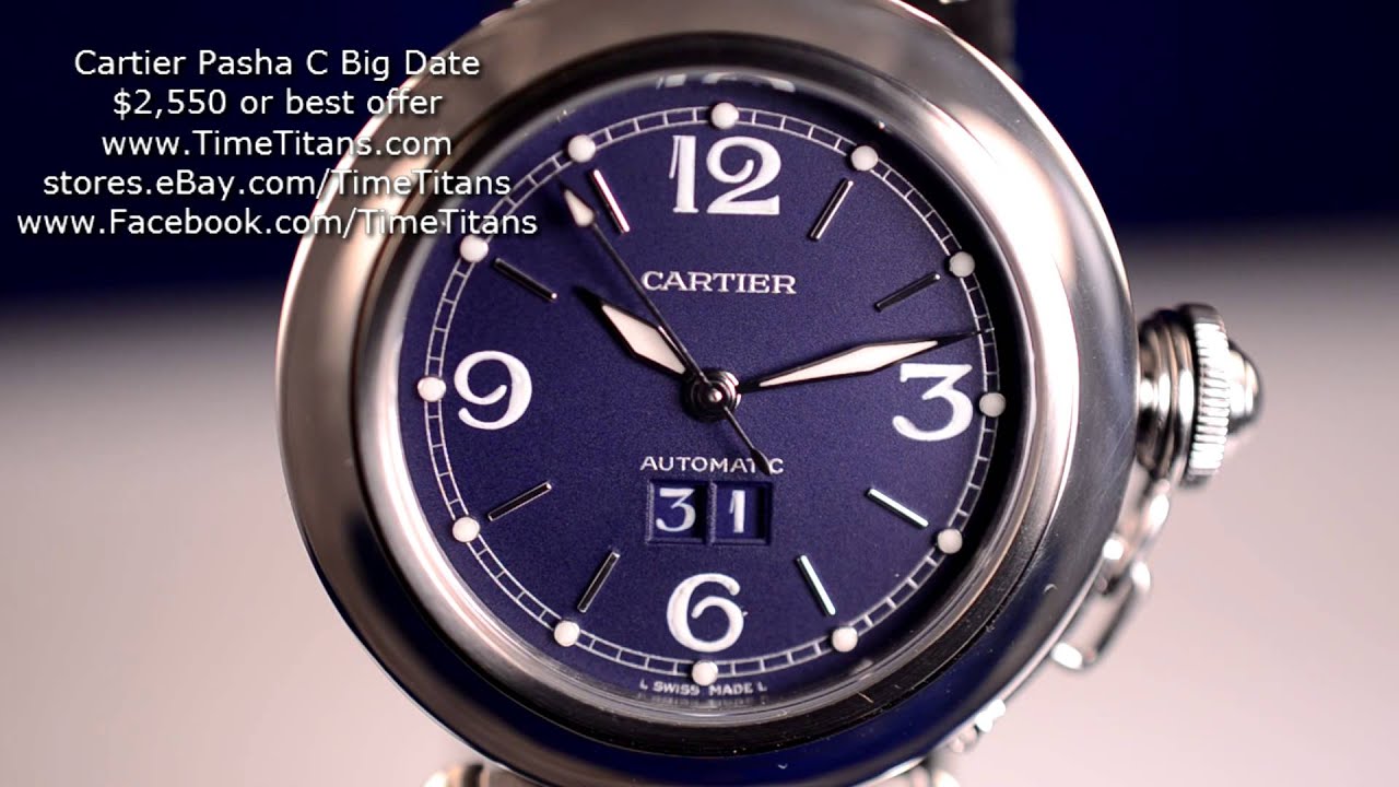 cartier pasha big date automatic