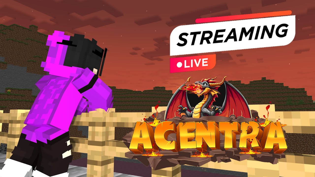 Acentra Minecraft Live!! Youtube Rank Special || Road To 1400 Subs! || 