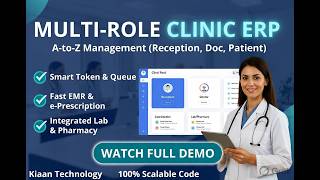 Complete Multi-Role Clinic Management ERP 2026 | A-to-Z Role-Based Automation