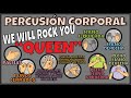 #Percusión corporal #MUSICOGRAMA: We will rock you "QUEEN" - RITMO CON MANOS