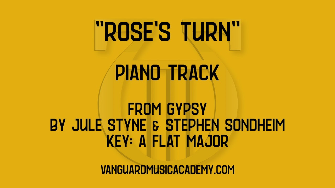 Rose's Turn [from Gypsy] Ab major piano track YouTube
