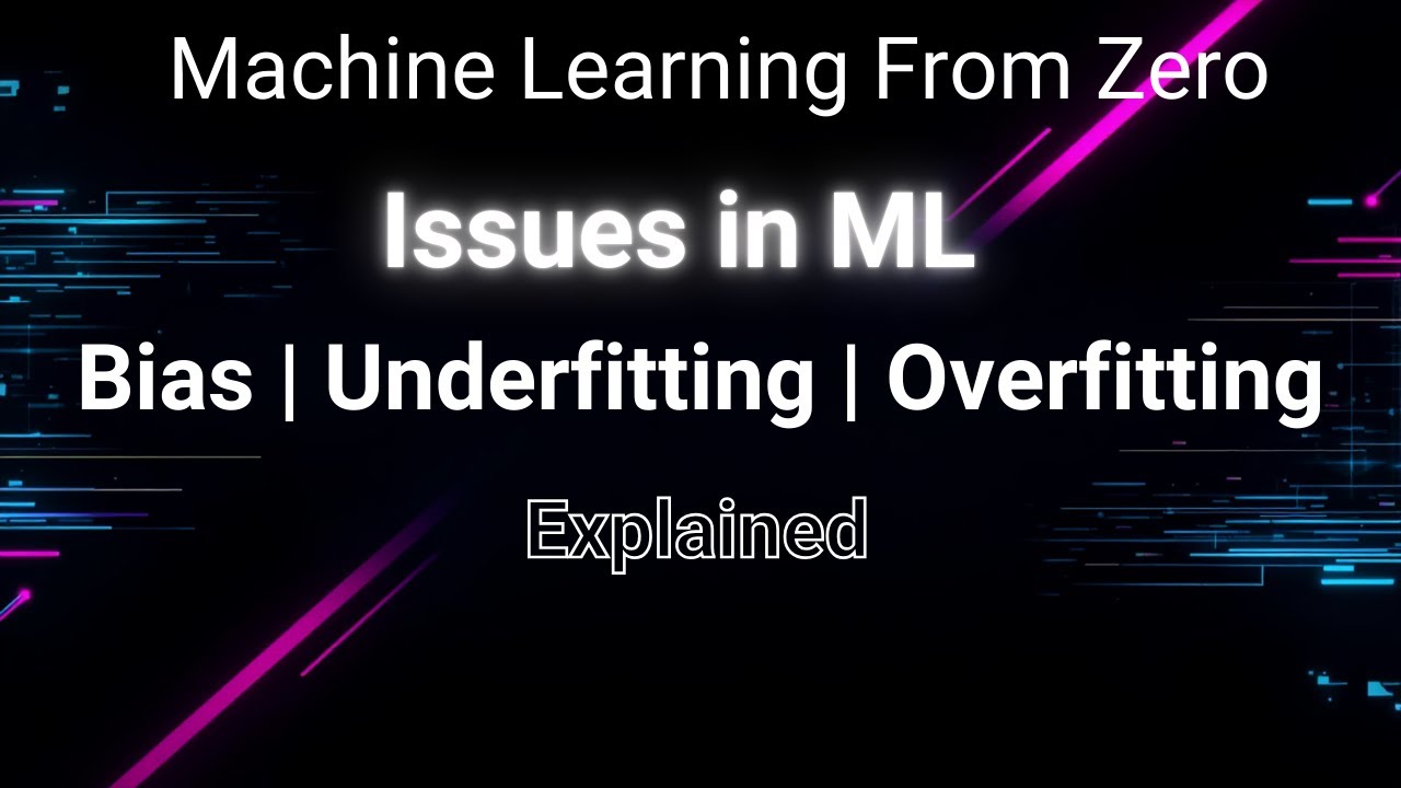 Проблемы машинного обучения: объяснение предвзятости, недообучения и переобучения | Машинное обуч...