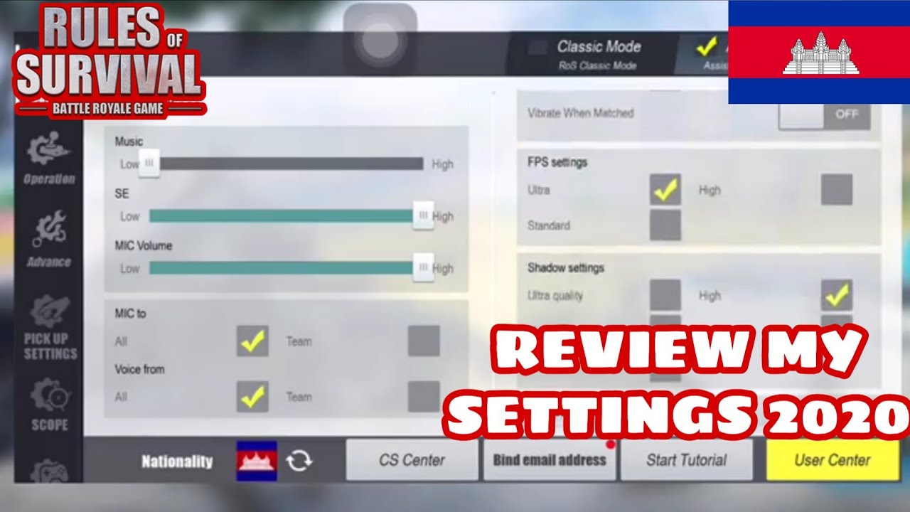 🔥Review My Setting 2020+ Kill Montage🔥/Rules Of Survival/14k Gaming