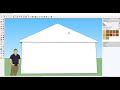 Моделируем стены и крышу дома в SketchUp