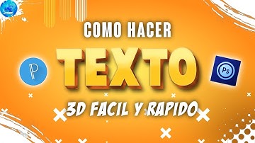Como hacer TEXTO 3D en photoshop Android  2021 // PS TOUCH y Pixel Labb