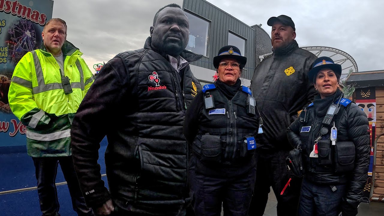 Охрана NANDO'S сошла с ума, так нельзя делать!!!! - Зимняя сказка в Ньюпорте ❌📸🎅☃️❄️