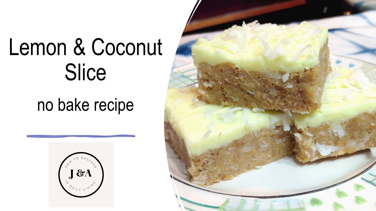 Lemon Coconut Slice Recipe, 