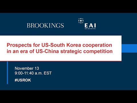 Prospects for US-South Korea cooperation in an era of US-China strategic competition - Prospects for US-South Korea cooperation in an era of US-China strategic competition