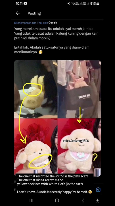 SO, THIS IS THE REASON LING LING BROUGHT THE DOLL HOME, AND COMPLETE WITH HER VOICE RECORDING' 🤭😊🫠🥰