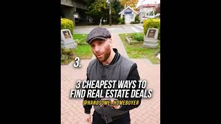 3 CHEAPEST Ways to Find Real Estate Deals #realestate #shorts