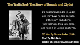 The Trail's End (Bonnie Parker - 1934 - The Story of Bonnie and Clyde)