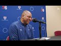 Doc Rivers Talks Newcomers to the Team, Veteran Leadership After Win vs. Cavs (10.10.22)