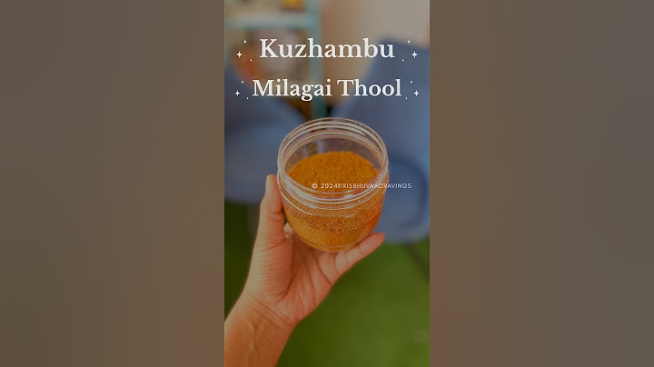 Kuzhambu milagai thool 🤌🏼 #kikisbhuvaacravings #kuzhambu #milagaipodi #chillipowder #recipevideo