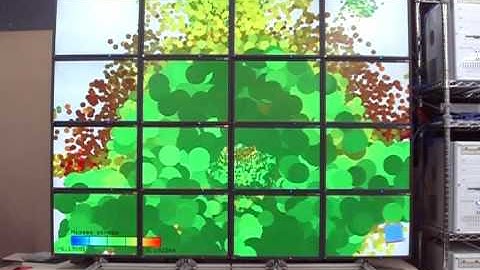 Irregular volume rendering on a tiled display wall (Pump)