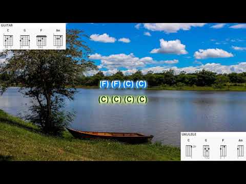 Ride The River (no capo) by JJ Cale /Eric Clapton play along with scrolling guitar chords and lyrics