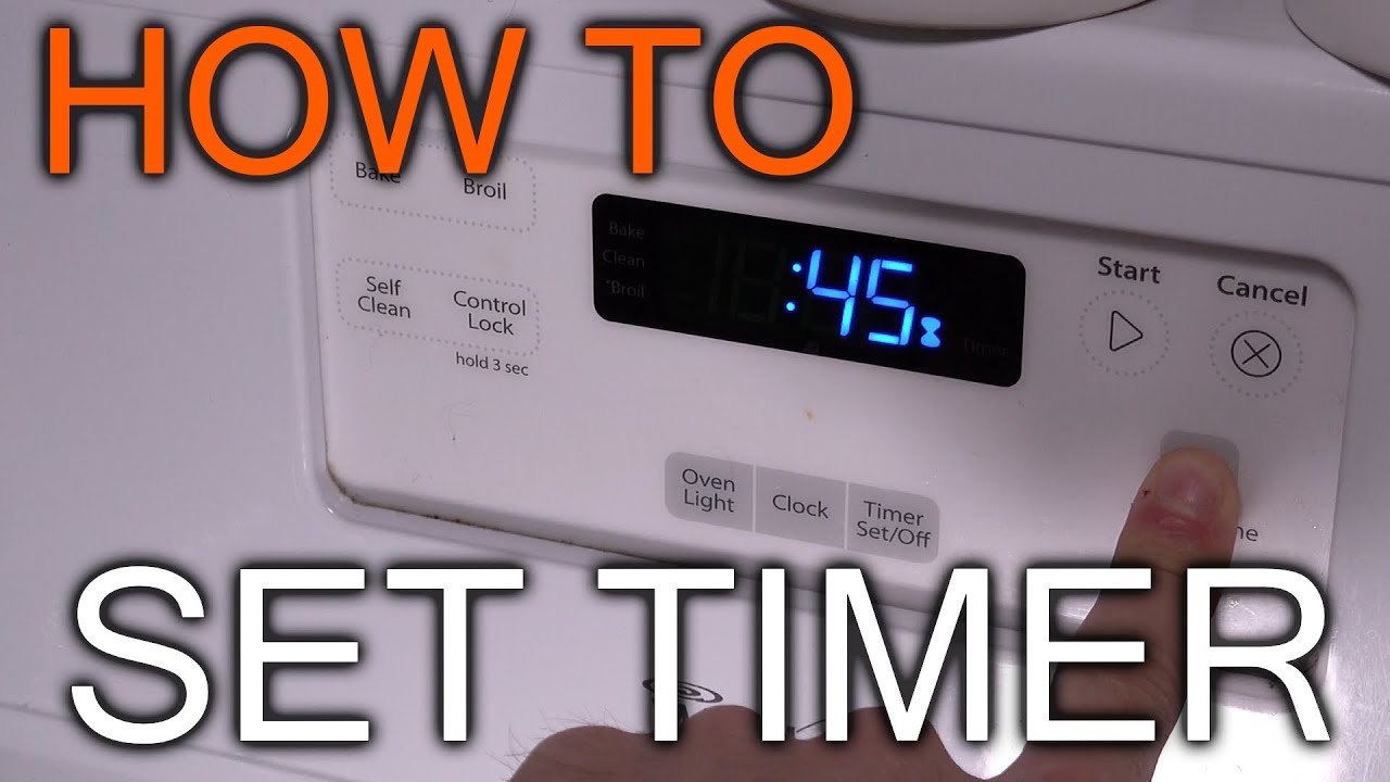 How to Set Timer On Whirlpool Oven 