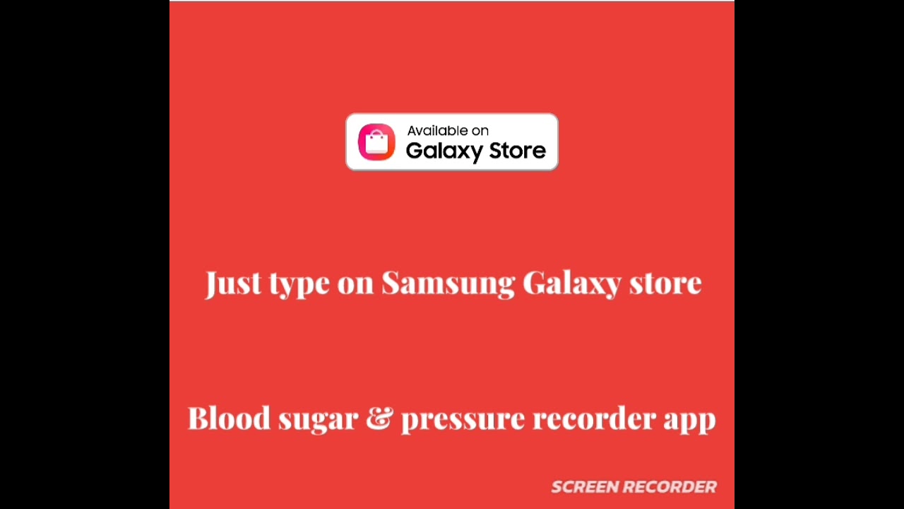 Blood sugar & pressure recorder android app