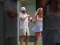 Lot of history this week..only right that Paige Spiranac & Trent run it back with a Dunkin’ munchkin
