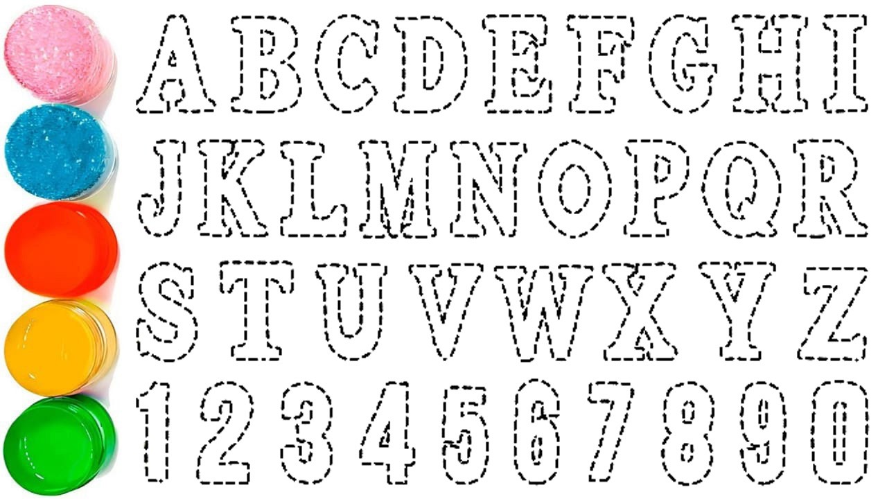 Kids Learn to Draw and Paint Alphabet A to Z | Easy ABC Drawing ...