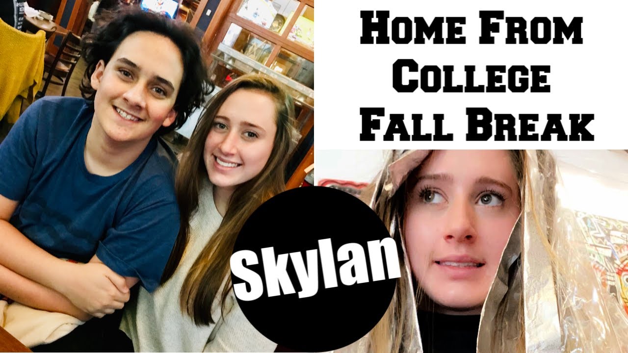 Skylan is home for Fall Break College Student Life YouTube