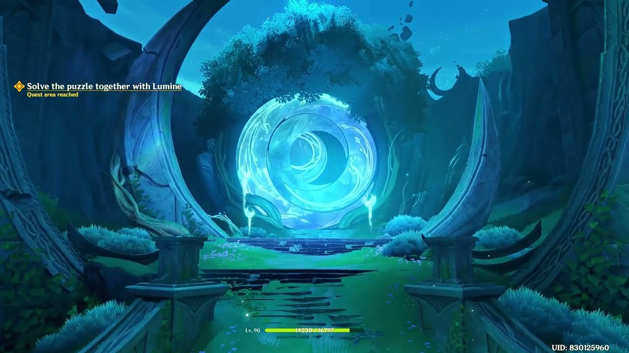 Solve the puzzle together with Lumine | Genshin Impact