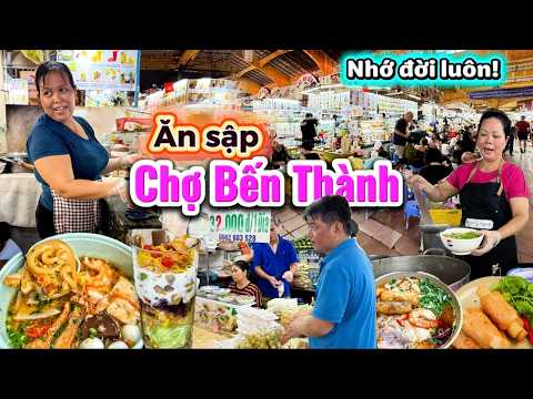 1298. Sài Gòn - Foodtour tại chợ Bến Thành với món Bánh canh cua Chạo tôm Bún suông và Chè thập cẩm