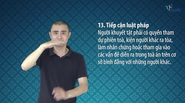 Công ước quốc tế về Quyền của người khuyết tật - Điều 13.1, Tiếp cận luật pháp