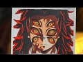Kokushibo Painting | Anime Drawing #anime #art #demonslayer 